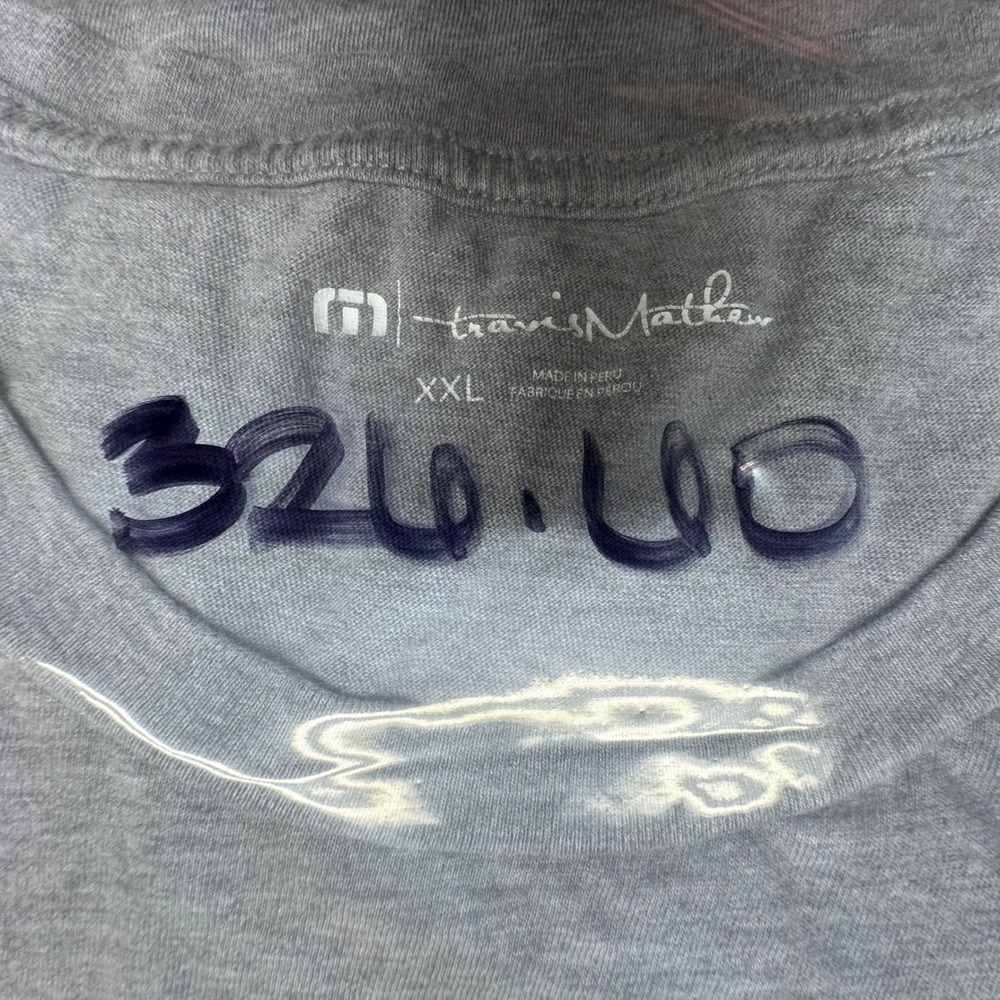 TravisMathew T-Shirt Lot 2 XXL Black Gray Golf Cart Palm Tree Graphic‎ Tee - Picture 14 of 14